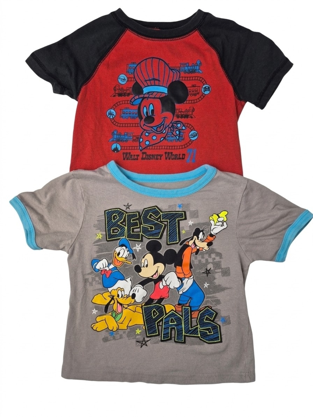 Disney Boys Mickey Mouse T-Shirt Lot 2pc Bundle 3T